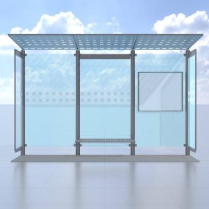 Bus stop version-1 with foundation