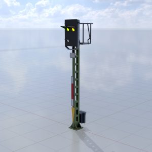 Kombinationssignal Version-15 Eisenbahnsignalmast 4.5 m