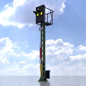 Combination signal version-16 railway signal post 4.5 m