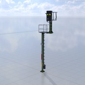 Combination signal version-15 railway signal post 7 m