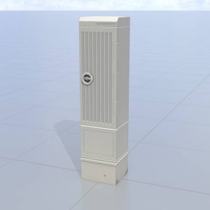 Kabelverteilerschrank mit Drehgriff eintürig 1410x340x320