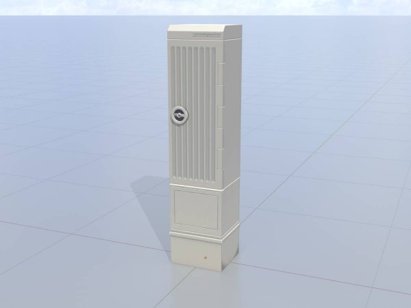 Kabelverteilerschrank mit Drehgriff eintürig 1410x340x320