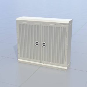 Kabelverteilerschrank mit Drehgriff zweitürig 1000x1130x315