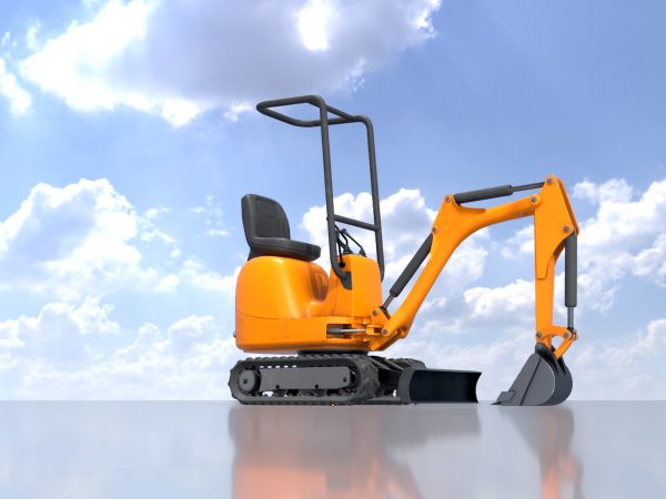 Minibagger orange