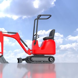 Mini digger red