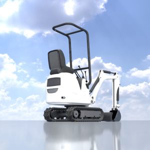 Minibagger weiß