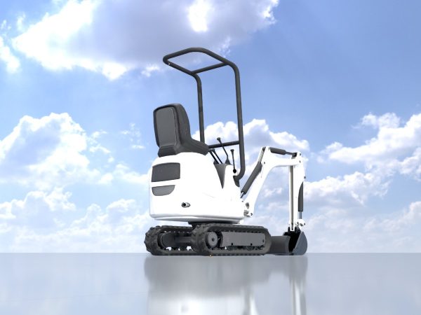 Minibagger weiß