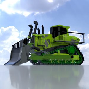 Bulldozer green