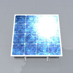 Solarmodul Version-3 2x2 m Neigungswinkel 20 Grad mit Standfuss