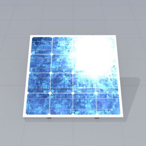 Solar module version-3 2x2 m tilt angle 20 degrees without stand