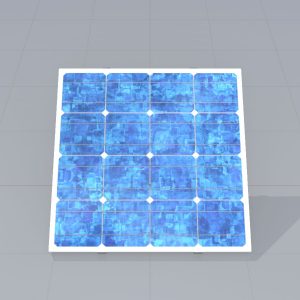 Solarmodul Version-3 2x2 m Neigungswinkel 30 Grad ohne Standfuss