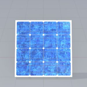 Solar module version-3 2x2 m tilt angle 40 degrees without stand