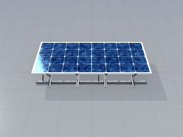 Solarmodul Version-3 2x4 m Neigungswinkel 0 Grad mit Standfuss