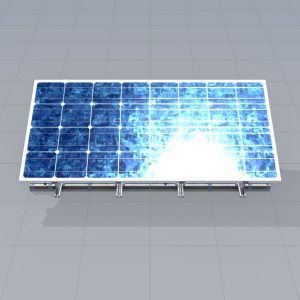 Solarmodul Version-3 2x4 m Neigungswinkel 20 Grad mit Standfuss