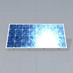 Solarmodul Version-3 2x4 m Neigungswinkel 20 Grad ohne Standfuss