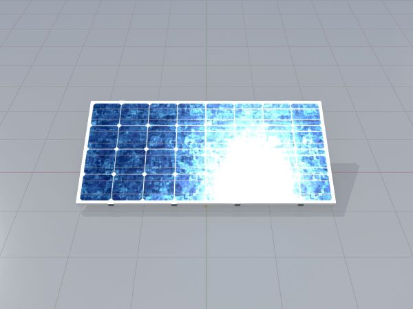 Solarmodul Version-3 2x4 m Neigungswinkel 20 Grad ohne Standfuss