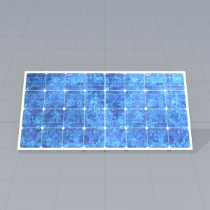 Solarmodul Version-3 2x4 m Neigungswinkel 30 Grad ohne Standfuss