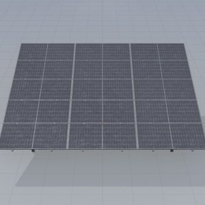 Solarmodul Version-2 Breite 7.26 m Neigungswinkel 15 Grad
