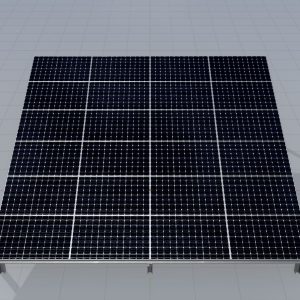Solarmodul Version-4 Breite 7 m Neigungswinkel 15 Grad