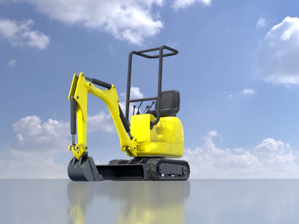 Minibagger gelb – Bild 2