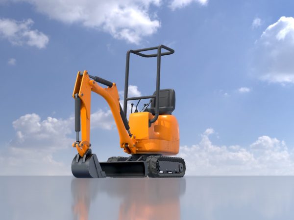 Minibagger orange – Bild 2