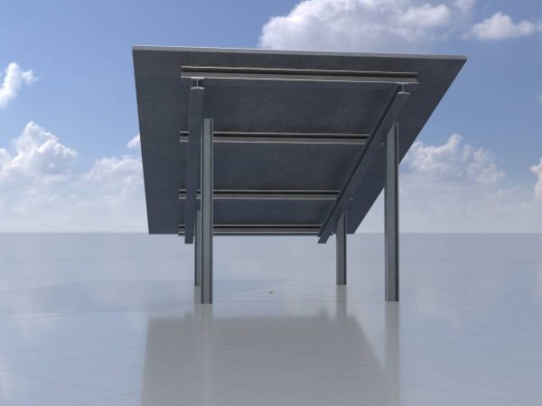 Solarmodul Version-1 Breite 6.5 m Neigungswinkel 20 Grad – Bild 2
