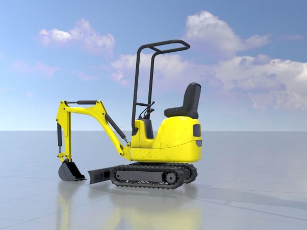 Minibagger gelb – Bild 3