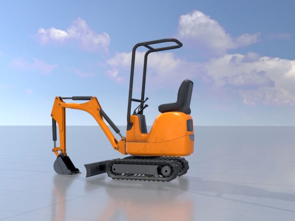 Mini digger orange - Image 3