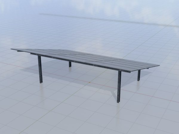 Solarmodul Version-2 Breite 7.26 m Neigungswinkel 15 Grad – Bild 3