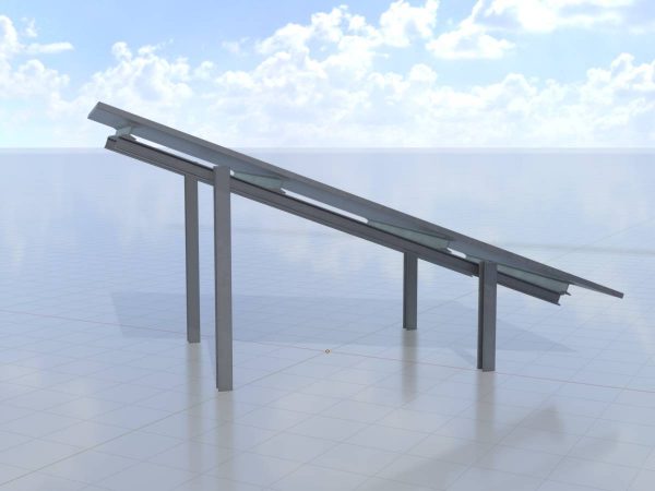 Solarmodul Version-1 Breite 6.5 m Neigungswinkel 20 Grad – Bild 3