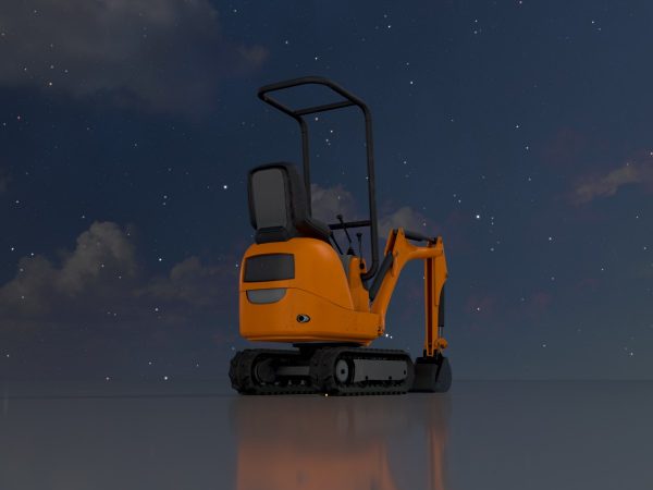 Mini digger orange - Image 4
