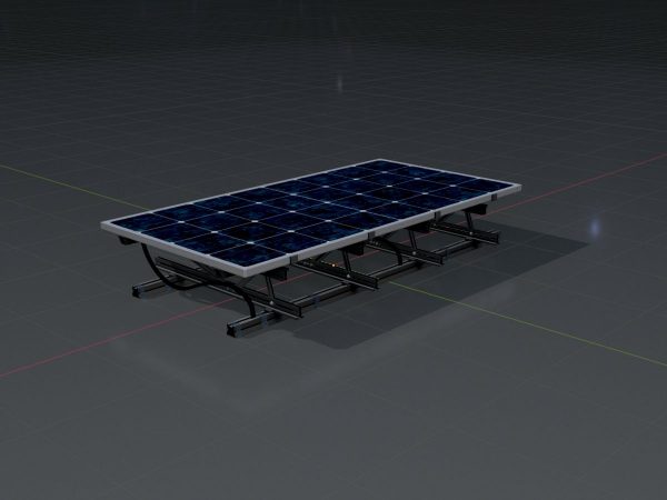 Solarmodul Version-3 2x4 m Neigungswinkel 0 Grad mit Standfuss – Bild 4