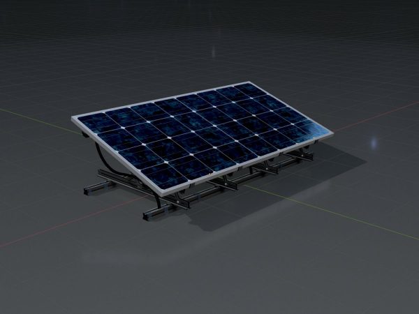 Solar module version-3 2x4 m tilt angle 20 degrees with stand - Image 4