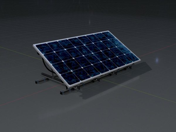Solar module version-3 2x4 m tilt angle 30 degrees with stand - Image 4