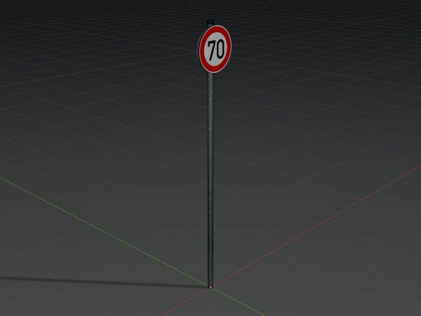 Verkehrszeichen 274-70 Höchstgeschwindigkeit 70 km/h Größe 1 – Bild 4