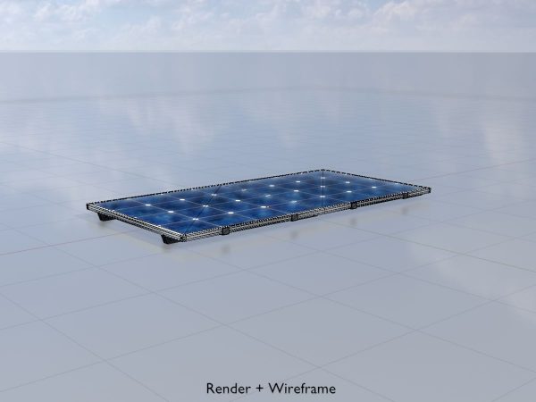 Solarmodul Version-3 2x4 m Neigungswinkel 0 Grad ohne Standfuss – Bild 5