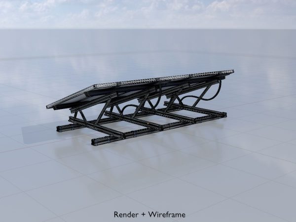 Solar module version-3 2x4 m tilt angle 20 degrees with stand - Image 5