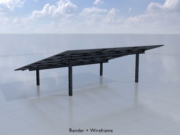 Solarmodul Version-2 Breite 7.26 m Neigungswinkel 15 Grad – Bild 5