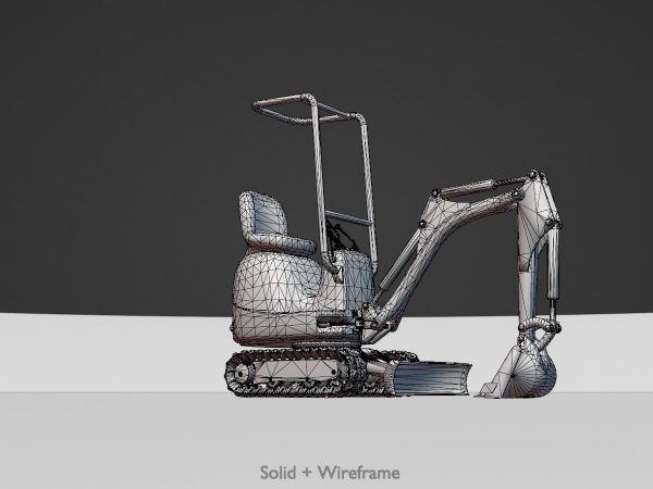Minibagger gelb – Bild 6