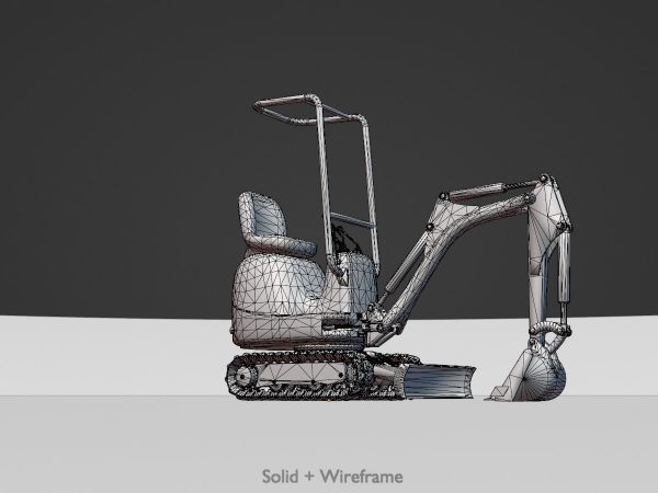 Mini digger orange - Image 6