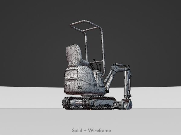 Minibagger weiß – Bild 6