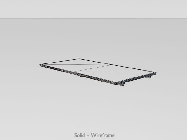 Solarmodul Version-3 2x4 m Neigungswinkel 0 Grad ohne Standfuss – Bild 6