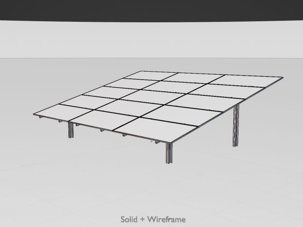 Solarmodul Version-2 Breite 7.26 m Neigungswinkel 15 Grad – Bild 6