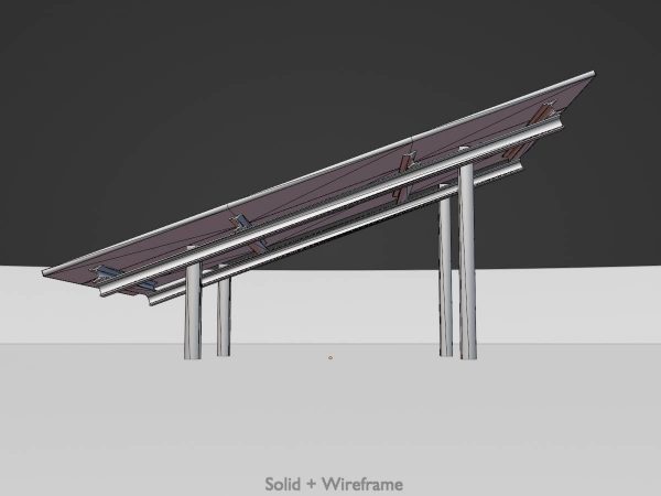 Solarmodul Version-1 Breite 6.5 m Neigungswinkel 20 Grad – Bild 6