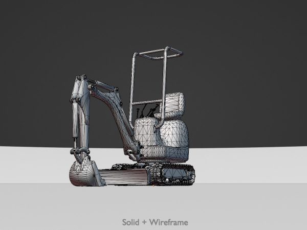 Minibagger gelb – Bild 7