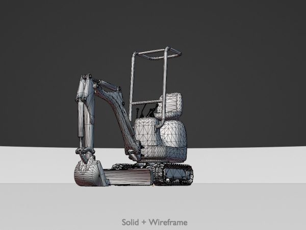 Mini digger orange - Image 7