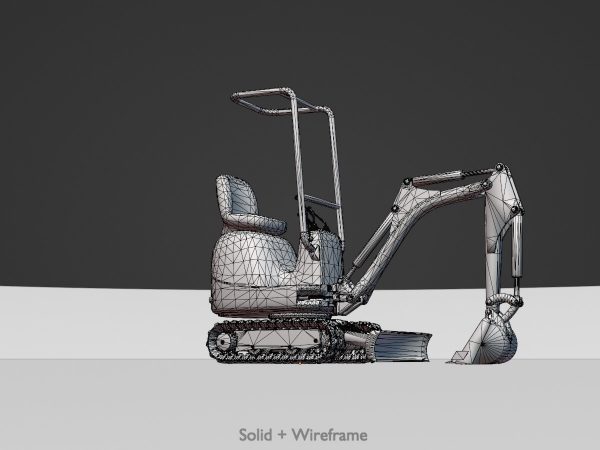 Minibagger weiß – Bild 7