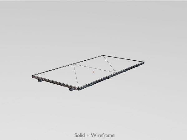 Solarmodul Version-3 2x4 m Neigungswinkel 0 Grad ohne Standfuss – Bild 7