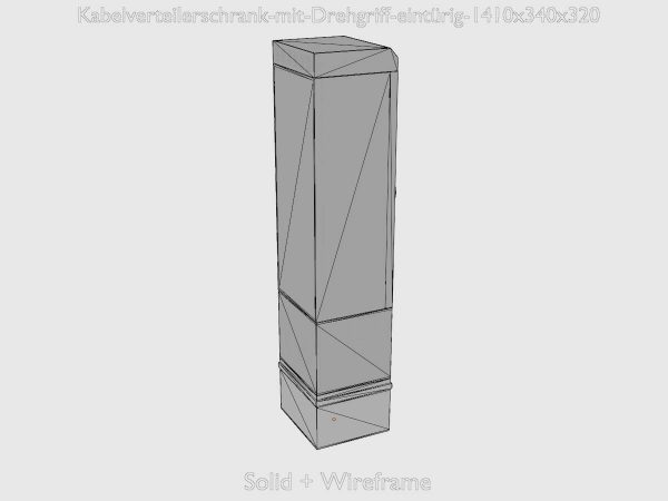 Kabelverteilerschrank mit Drehgriff eintürig 1410x340x320 – Bild 8