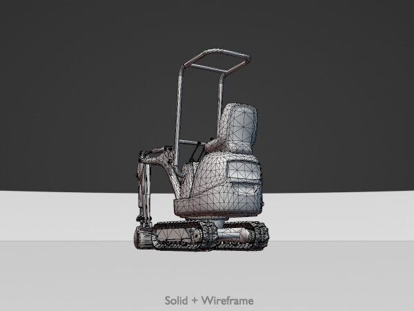 Minibagger gelb – Bild 8